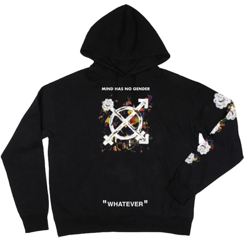 NWT UrbanCooLab G. Easy Mind Has No Gender Black Hoodie - Sizes S, M, L